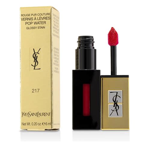 val pop water 217 ysl|Yves Saint Laurent Rouge Pur Couture Pop Water Glossy Stain .